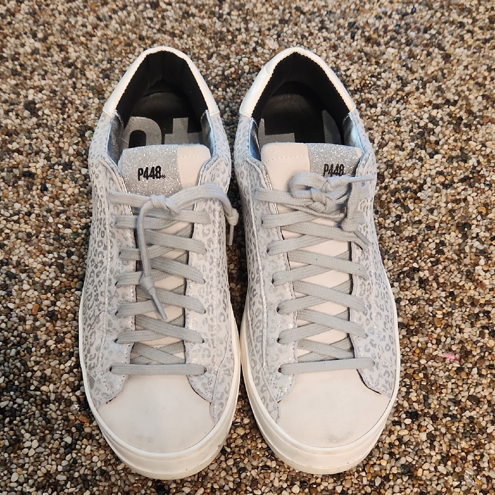 P448 Women's Animal Print Sneakers, Size 40